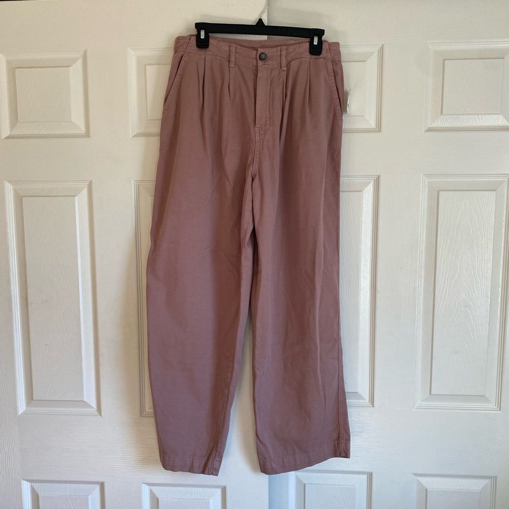 NWT Free People Addy Chino Pants maroon light purple trouser pants 4